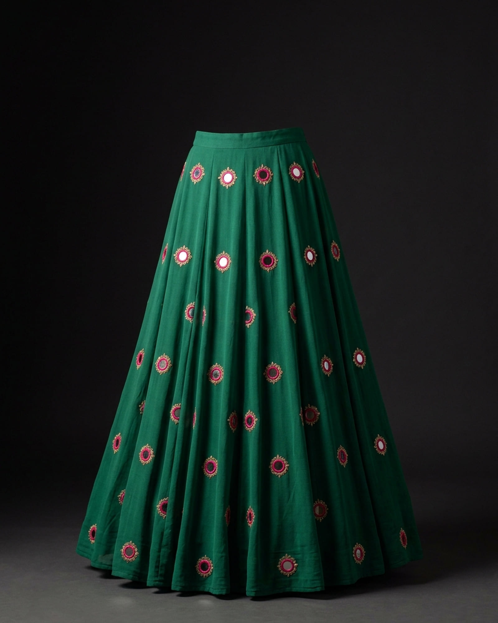 Mirrorwork Georgette Festive Lehenga